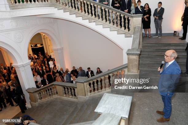 Lord Davies of Abersoch attends the new Royal Academy of Arts opening party at Royal Academy of Arts on May 15, 2018 in London, England.