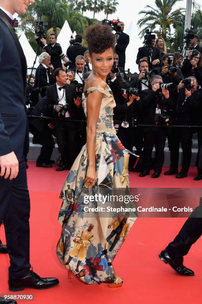Actress Thandie Newton attends the screening of "Solo: A Star Wars Story" during the 71st annual Cannes Film Festival at Palais des Festivals on May...