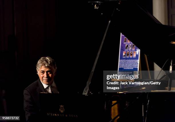 Jamaican jazz pianist Monty Alexander performs at the 'Jazz Legends for Disability Pride' Benefit Concert at The Quaker Friends Meeting Hall, New...