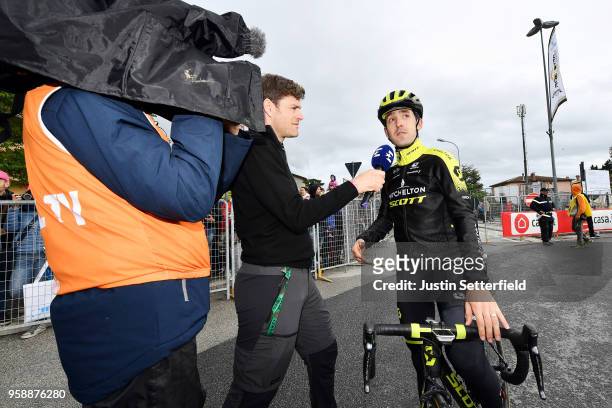 Arrival / Mikel Nieve Ituralde of Spain and Team Mitchelton-Scott / Interview / Press / during the 101st Tour of Italy 2018, Stage 10 a 244km stage...
