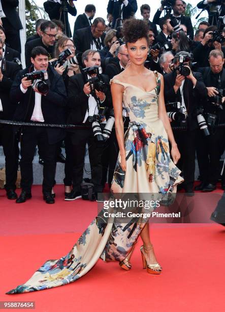 Actress Thandie Newton attends the screening of "Solo: A Star Wars Story" during the 71st annual Cannes Film Festival at Palais des Festivals on May...