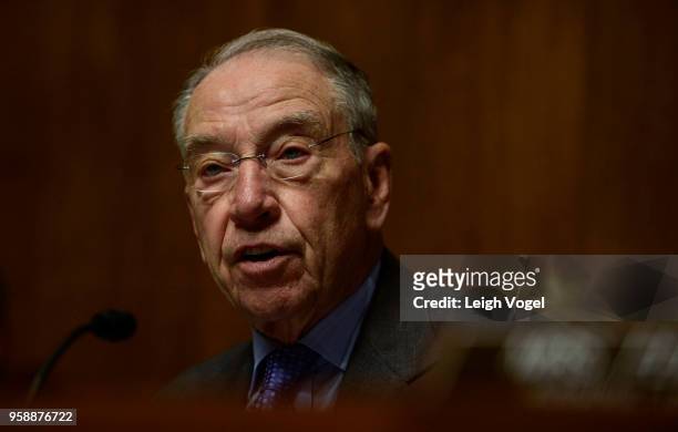 Sen. Chuck Grassley speaks during the Senate Judiciary Committee during a hearing on 'Protecting and Promoting Music Creation for the 21st Century'...