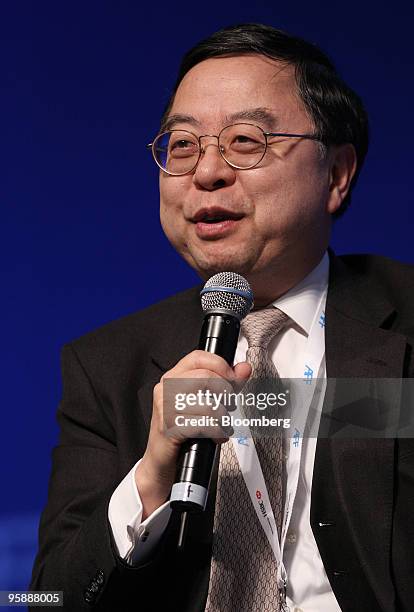 Ronnie Chan, chairman, Hang Lung Properties Ltd., speaks at the Asian Financial Forum in Hong Kong, China, on Wednesday, Jan. 20, 2010. The Asian...