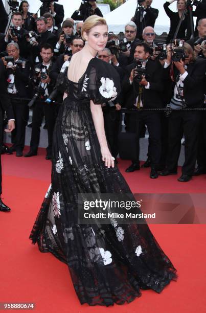 Elizabeth Debicki attends the screening of "Solo: A Star Wars Story" during the 71st annual Cannes Film Festival at Palais des Festivals on May 15,...