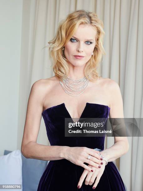 Model Eva Herzigova is photographed for Self Assignment, on May, 2018 in Cannes, France. . .