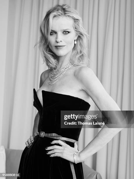 Model Eva Herzigova is photographed for Self Assignment, on May, 2018 in Cannes, France. . .