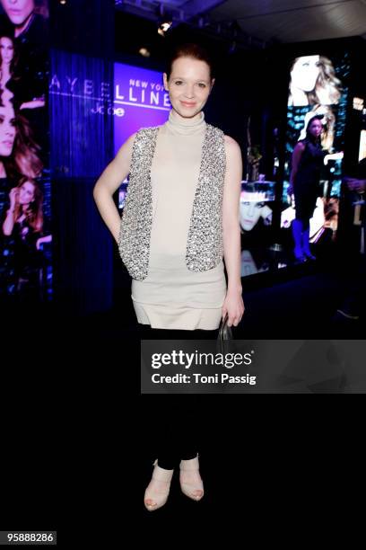 Actress Karoline Herfurth arrives at the Schumacher Fashion Show during the Mercedes-Benz Fashion Week Berlin Autumn/Winter 2010 at the Bebelplatz on...