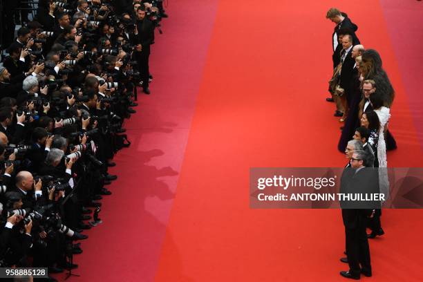 Producer Simon Emanuel, Finnish actor Joonas Suotamo, British actress Thandie Newton, US actor Woody Harrelson, US director Ron Howard, British...