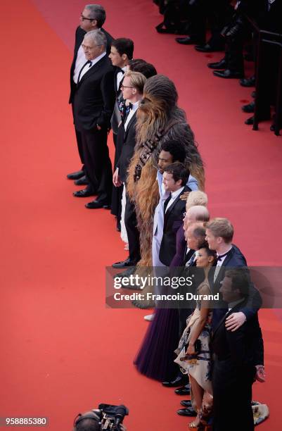 Joonas Suotamo, Thandie Newton, Woody Harrelson, Ron Howard, Emilia Clarke, Alden Ehrenreich, Donald Glover, Chewbacca, Paul Bettany, Phoebe...