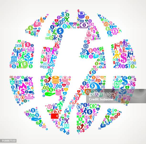 globe energy money vector icon pattern - lighting bolt stock illustrations