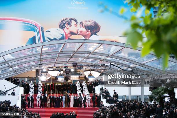 Producer Simon Emanuel, actor Joonas Suotamo, actress Thandie Newton, actor Woody Harrelson, director Ron Howard, actress Emilia Clarke, actor Alden...