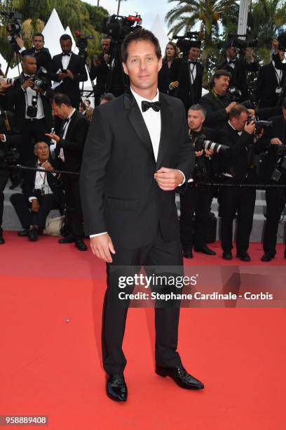 Thomas Pesquet attends the screening of "Solo: A Star Wars Story" during the 71st annual Cannes Film Festival at Palais des Festivals on May 15, 2018...