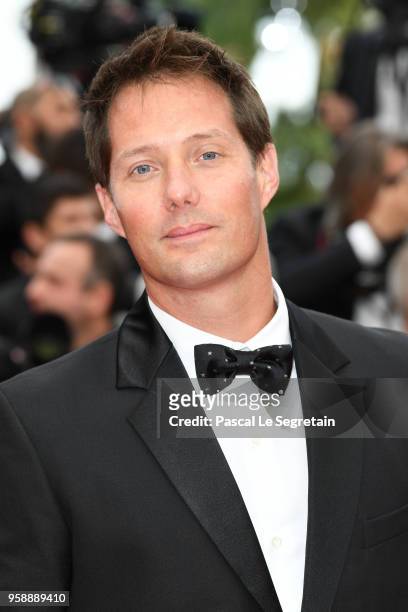 Thomas Pesquet attends the screening of "Solo: A Star Wars Story" during the 71st annual Cannes Film Festival at Palais des Festivals on May 15, 2018...