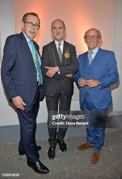 Sir Peter Luff, Christopher Le Brun PRA and Lord Davies of Abersoch attend the unveiling of the newly refurbished Royal Academy of Arts, celebrating...