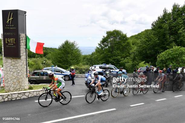Giulio Ciccone of Italy and Team Bardiani CSF / Ben Hermans of Belgium and Team Israel Cycling Academy / Luis Leon Sanchez of Spain and Astana Pro...