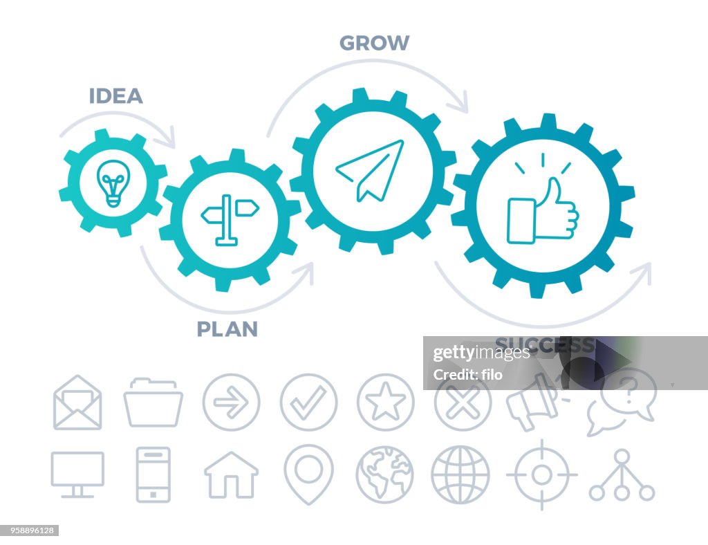 Gear Infographic Template