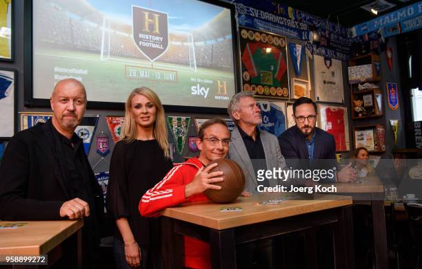 Andreas Weinek, Managing Director History and A+E Networks Germany, Sky-host Britta Hofmann, host Wigald Boning, football legend Paul Breitner and...