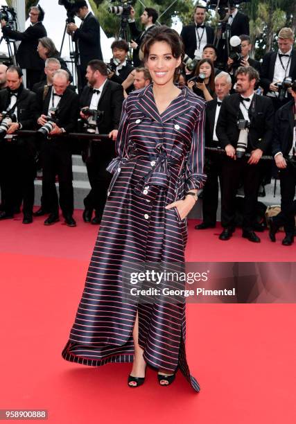 Laurie Cholewa attends the screening of "Solo: A Star Wars Story" during the 71st annual Cannes Film Festival at Palais des Festivals on May 15, 2018...
