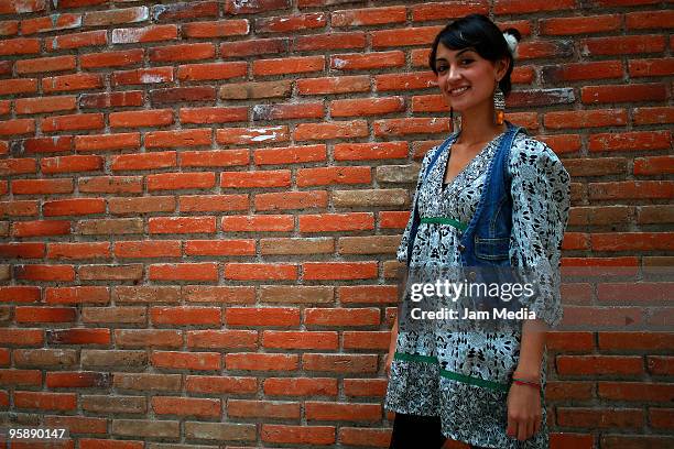 Actress Marisol Centeno poses during a press conference to present the movie 'Fecha de Caducidad' at the Sala Luis Bunuel of the Center of...