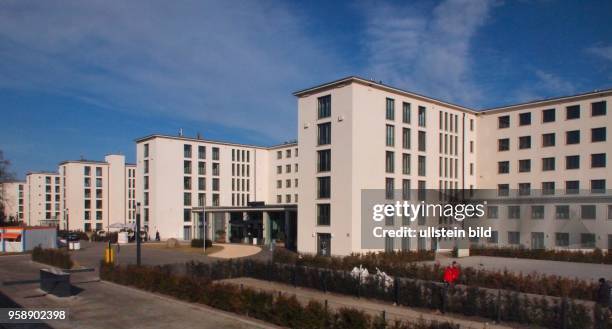 Binz -Prora , Insel Rügen, Restaurierte, historische Gebäude vom ehemaligen KdF- Bad Neubau, Neue Innengestaltung und Nutzung, Das Bauwerk aus den...