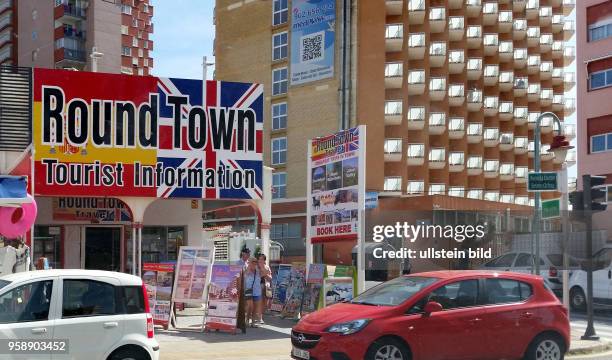 Spanien, Benidorm, Costa Blanca, , Touristeninformation in Englisch, Infrastruktur für Britische Touristen und Briten die ihren Lebensmittelpunkt...