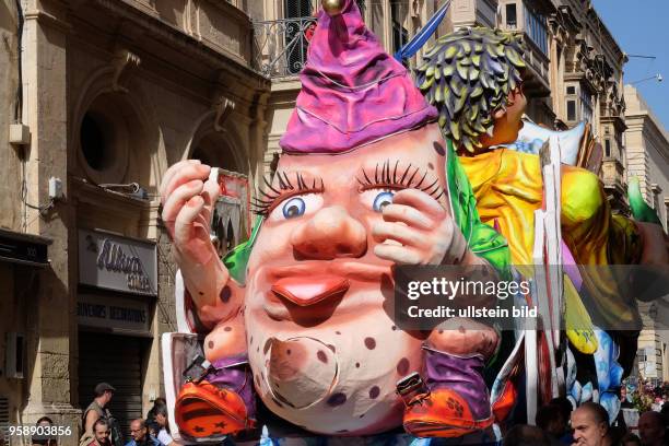 Karneval in Valletta - Landessprache Carnival - Hauptstadt Valletta, Umzug in der Merchant Street