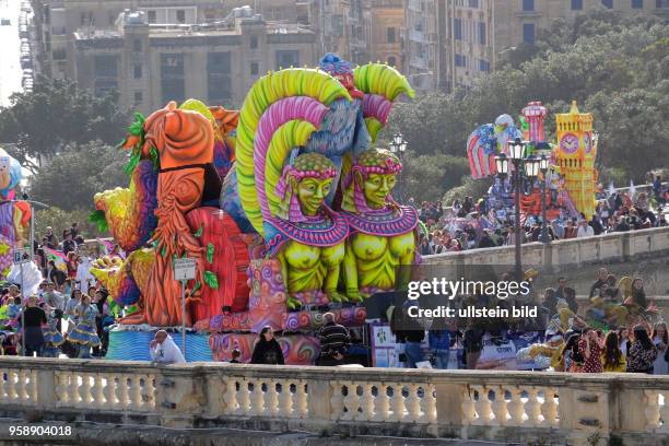 Karneval in Valletta - Landessprache Carnival - Hauptstadt Valletta, Karnevalsumzug