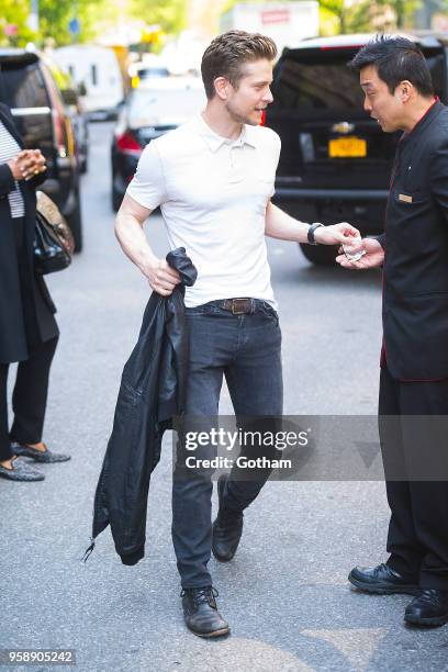 Matt Czuchry is seen in Midtown on May 15, 2018 in New York City.