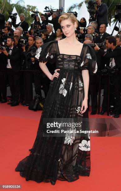 Elizabeth Debicki attends the screening of "Solo: A Star Wars Story" during the 71st annual Cannes Film Festival at Palais des Festivals on May 15,...
