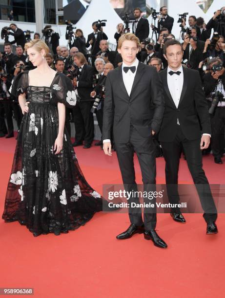 Elizabeth Debicki and Joe Alwyn attend the screening of "Solo: A Star Wars Story" during the 71st annual Cannes Film Festival at Palais des Festivals...