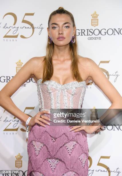 Alina Baikova attends the De Grisogono Party during the 71st annual Cannes Film Festival at on May 15, 2018 in Antibes, France.