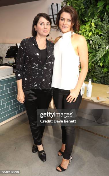 Sadie Frost and Holly Davidson attend the launch of Holly Davidson's new book "Active: Workouts That Work For You" with Kyle Books at The Detox...