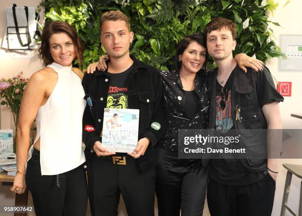 Holly Davidson, Raff Law, Sadie Frost and Rudy Law attend the launch of Holly Davidson's new book "Active: Workouts That Work For You" with Kyle...