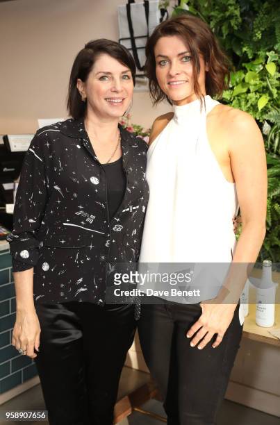Sadie Frost and Holly Davidson attend the launch of Holly Davidson's new book "Active: Workouts That Work For You" with Kyle Books at The Detox...