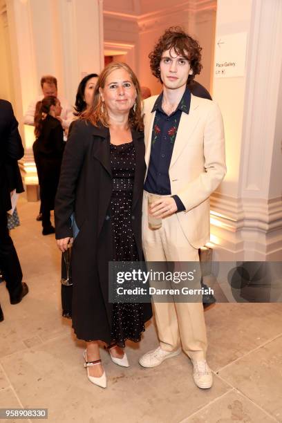 Alexandra Shulman and Samuel Spike attend the new Royal Academy of Arts opening party at Royal Academy of Arts on May 15, 2018 in London, England.