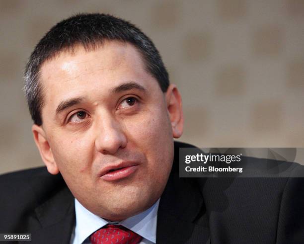 Kalin Hristov, deputy governor of the Bulgarian National Bank, speaks at the Euromoney Central Eastern European Forum in Vienna, Austria, on...