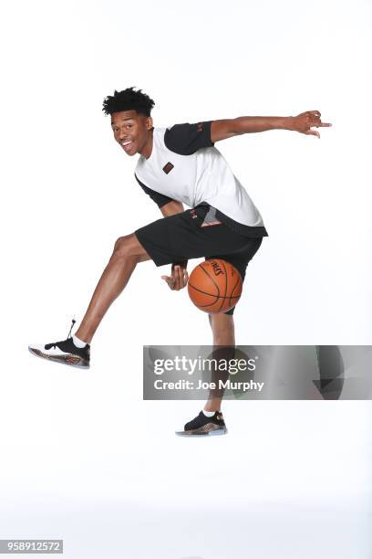 Draft Prospect, Jaylen Hands poses for a portrait during the 2018 NBA Combine circuit on May 15, 2018 at the Intercontinental Hotel Magnificent Mile...