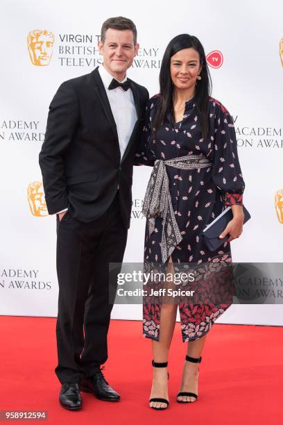 Matt Baker and Liz Bonnin attend the Virgin TV British Academy Television Awards at The Royal Festival Hall on May 13, 2018 in London, England.