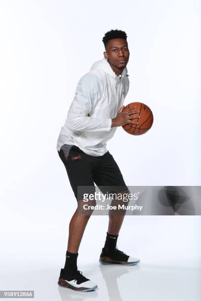 Draft Prospect, Tyus Battle poses for a portrait during the 2018 NBA Combine circuit on May 15, 2018 at the Intercontinental Hotel Magnificent Mile...