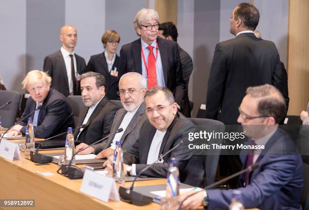 British Secretary of State for Foreign & Commonwealth Affairs Boris Johnson political deputy at the Ministry of Foreign Affairs Abbas Araghchi ,...