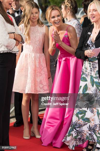 Amanda Holden and daughter Alexa Hughes attend the Virgin TV British Academy Television Awards at The Royal Festival Hall on May 13, 2018 in London,...