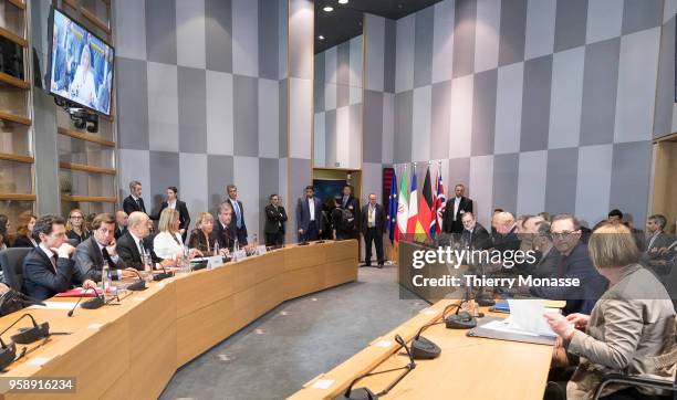 French Minister of Europe and Foreign Affairs Jean-Yves Le Drian, the EU High Representative of the Union for Foreign Affairs and Security Policy /...
