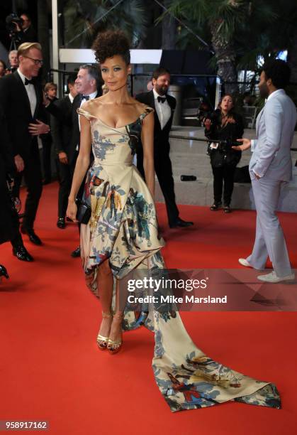 Thandie Newton attends the screening of "Solo: A Star Wars Story" during the 71st annual Cannes Film Festival at Palais des Festivals on May 15, 2018...