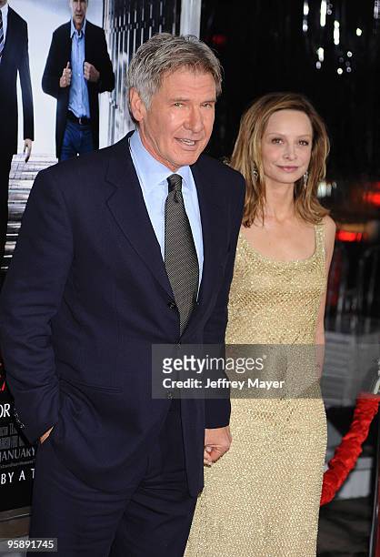 Actors Harrison Ford and Calista Flockhart arrive to the "Extraordinary Measures" Los Angeles Premiere at Grauman's Chinese Theatre on January 19,...