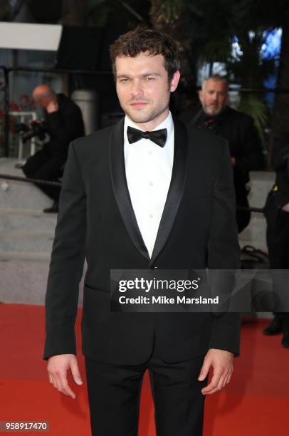 Alden Ehrenreich attends the screening of "Solo: A Star Wars Story" during the 71st annual Cannes Film Festival at Palais des Festivals on May 15,...