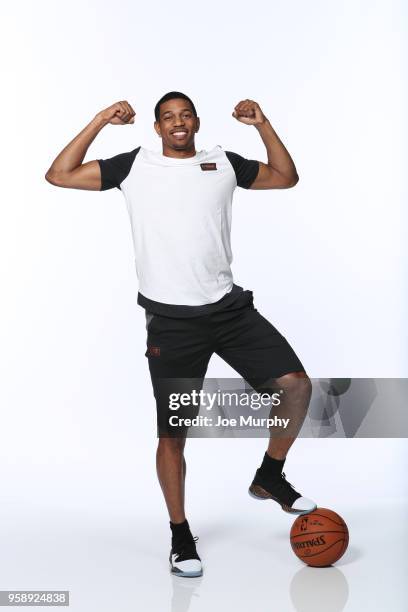 Draft Prospect, De'Anthony Melton poses for a portrait during the 2018 NBA Combine circuit on May 15, 2018 at the Intercontinental Hotel Magnificent...