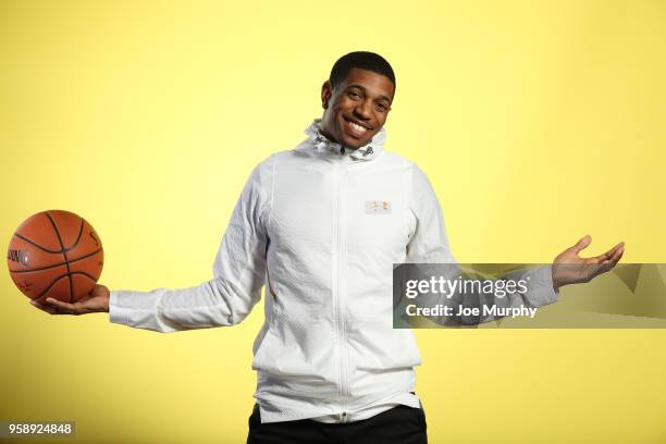 Draft Prospect, De'Anthony Melton poses for a portrait during the 2018 NBA Combine circuit on May 15, 2018 at the Intercontinental Hotel Magnificent...