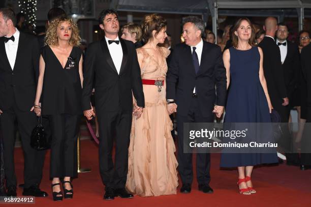 Valeria Golino, Riccardo Scamarcio, Valentina Cervi, Paolo del Brocco and Carlotta Calori from the movie "Euforia" attend the screening of "Under The...