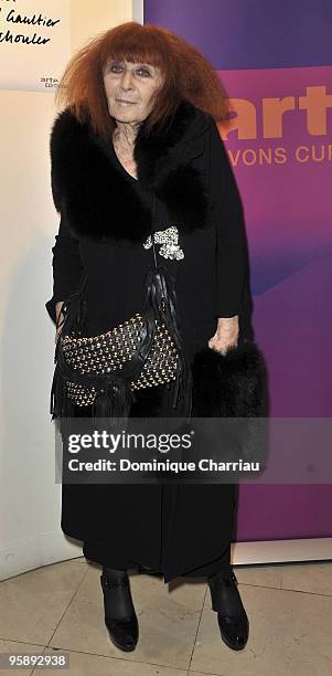 Designer Sonia Rykiel attends 'Le Jour d'Avant' Documentary Premiere at Cinema l'Arlequin on November 26, 2009 in Paris, France.