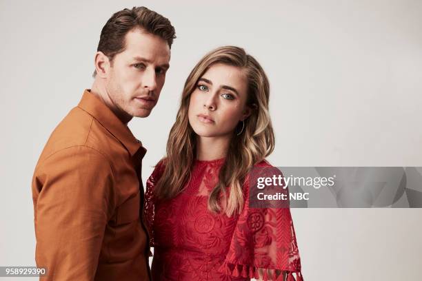 Upfront Portrait Studio -- Pictured: Josh Dallas, Melissa Roxburgh, "Manifest" --